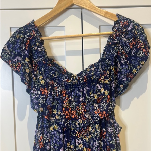 Additional Elle Floral Off the Shoulder Ruffle Top MIDI Dress Size 3x - Picture 3 of 16